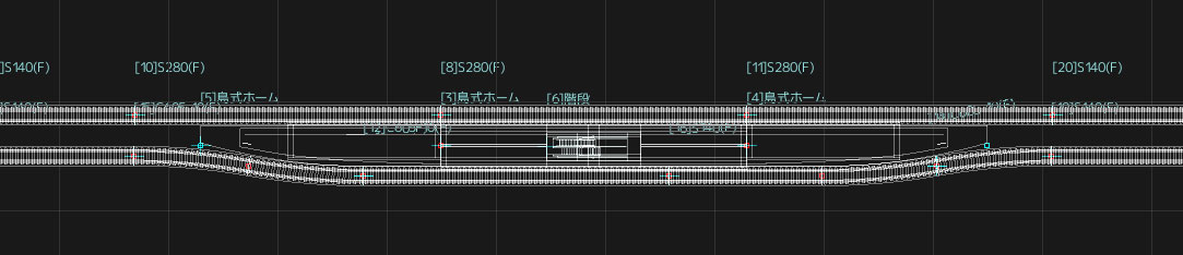 高架複線階層駅